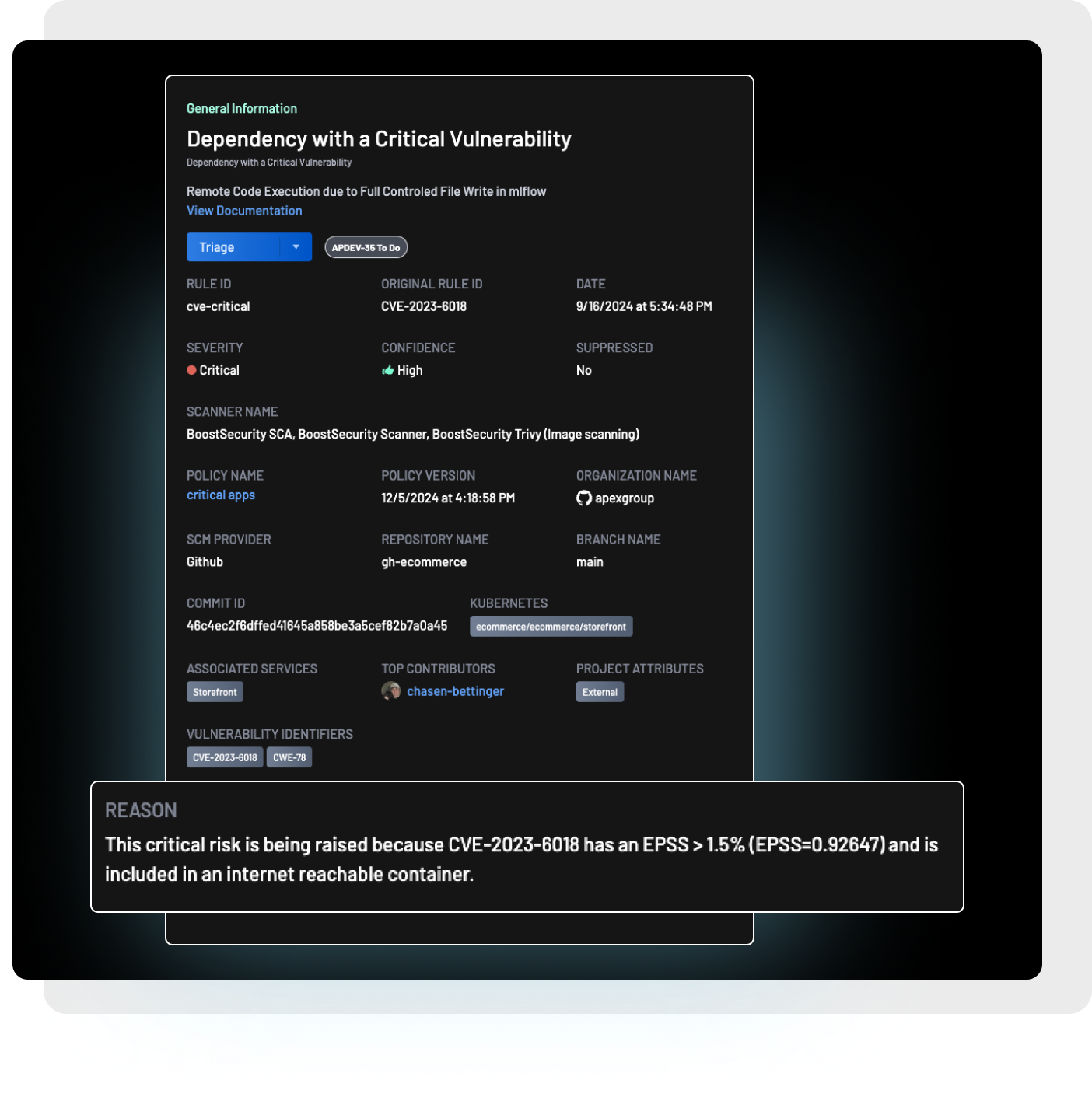 Critical Risk Prioritization